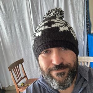 Winter beanie with Pom Pom on top